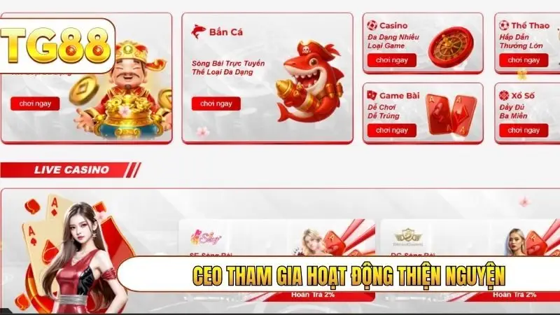 CEO tham gia hoạt động thiện nguyện